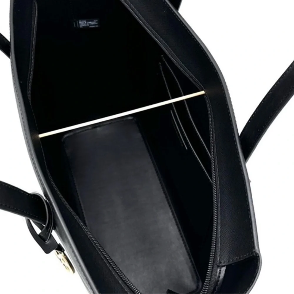 Michael Kors Pratt Large Tote Shoulder Bag Black - Picture 7 of 9